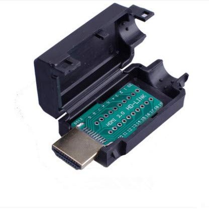 Davitu 1PCS YT370 High-definition HDMI connector The plug Terminal block Hd line joint Male head screw or welding - (Color: Orange)