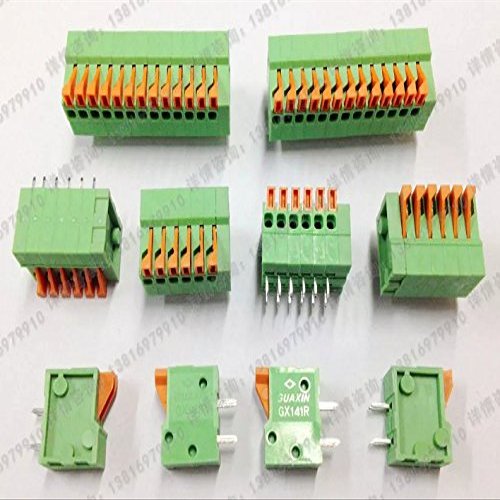 Davitu 10PCS/LOT Spring PCB terminal KF141R / DG141R-2.54MM can be spliced - (Pins: 6P)