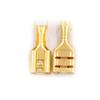 Davitu 100pcs 4.8mm/6.3mm Female Crimp Terminal Connector Gold Brass Car Speaker Electric Wire Connectors Set - (Color: 4.8mm) view 3