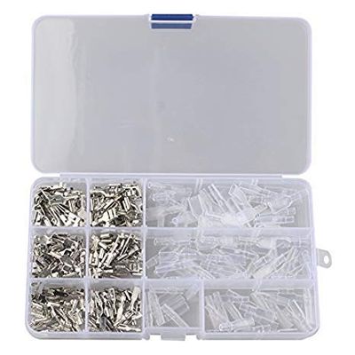 Davitu 270pcs 2.8/4.8/6.3mm Insulated Electrical Wire Crimp Terminal Spade Connector Assortment Set - (Color: without Box)