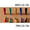 Davitu 10pcs 1.25-156 Male Female Bullet Insulated Connector Crimp Terminals Wiring - (Color: Green) view 2