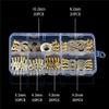Davitu YT Non-insulated Ring Cable Lugs 150pcs Assorted Ring Eyes 3.2-10.2mm Wire Cable Connectors Brass Terminals Assortment Kit view 3