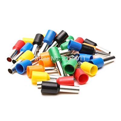 Davitu 1000PCS E4012 Electrical Crimp Terminal Block Tubular Wire Connector Cable Cord End Ferrule tubular E4012 AWG 12 4mm - (Color: Red)