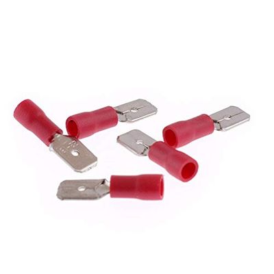 Davitu MPD1.25-156 MPD1-156 Bullet Shaped Male Insulating Joint Wire Connector Electrical Crimp Terminal AWG22-16 MPD 0.5-1.5mm2 - (Color: MPD1.25-156, Pins: 50pcs)