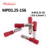 Davitu MPD1.25-156 MPD1-156 Bullet Shaped Male Insulating Joint Wire Connector Electrical Crimp Terminal AWG22-16 MPD 0.5-1.5mm2 - (Color: MPD1.25-156, Pins: 50pcs) view 2
