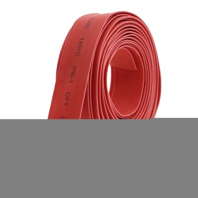 Aexit 12mm Dia Wiring & Connecting Ratio 2:1 Heat Shrinkable Tube Shrink Tubing Heat-Shrink Tubing 5M Red