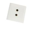 Aexit Screws Fixed Electrical Plastic Televison Cable Socket Pal TV Jack Wall Light Sockets Plate White view 1