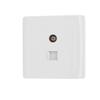 Aexit Screws Fixed Electrical Plastic RJ45 Computer Cable Socket PAL TV Jack Light Sockets Wall Plate view 1