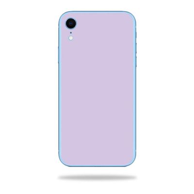 MightySkins Skin Compatible with Apple iPhone XR - Solid Lilac | Protective, Durable, and Unique Vinyl Decal wrap Cover | Easy to Apply, Remove, and Change Styles | Made in The USA