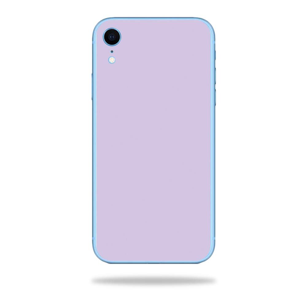 MightySkins Skin Compatible with Apple iPhone XR - Solid Lilac | Protective, Durable, and Unique Vinyl Decal wrap Cover | Easy to Apply, Remove, and Change Styles | Made in The USA