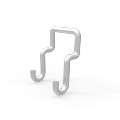FixtureDisplays Pegwall Slatwall Hook, 1" Wide x 0.9" High x 0.5" Deep, Small Metal Hook 18529-SNL Listing