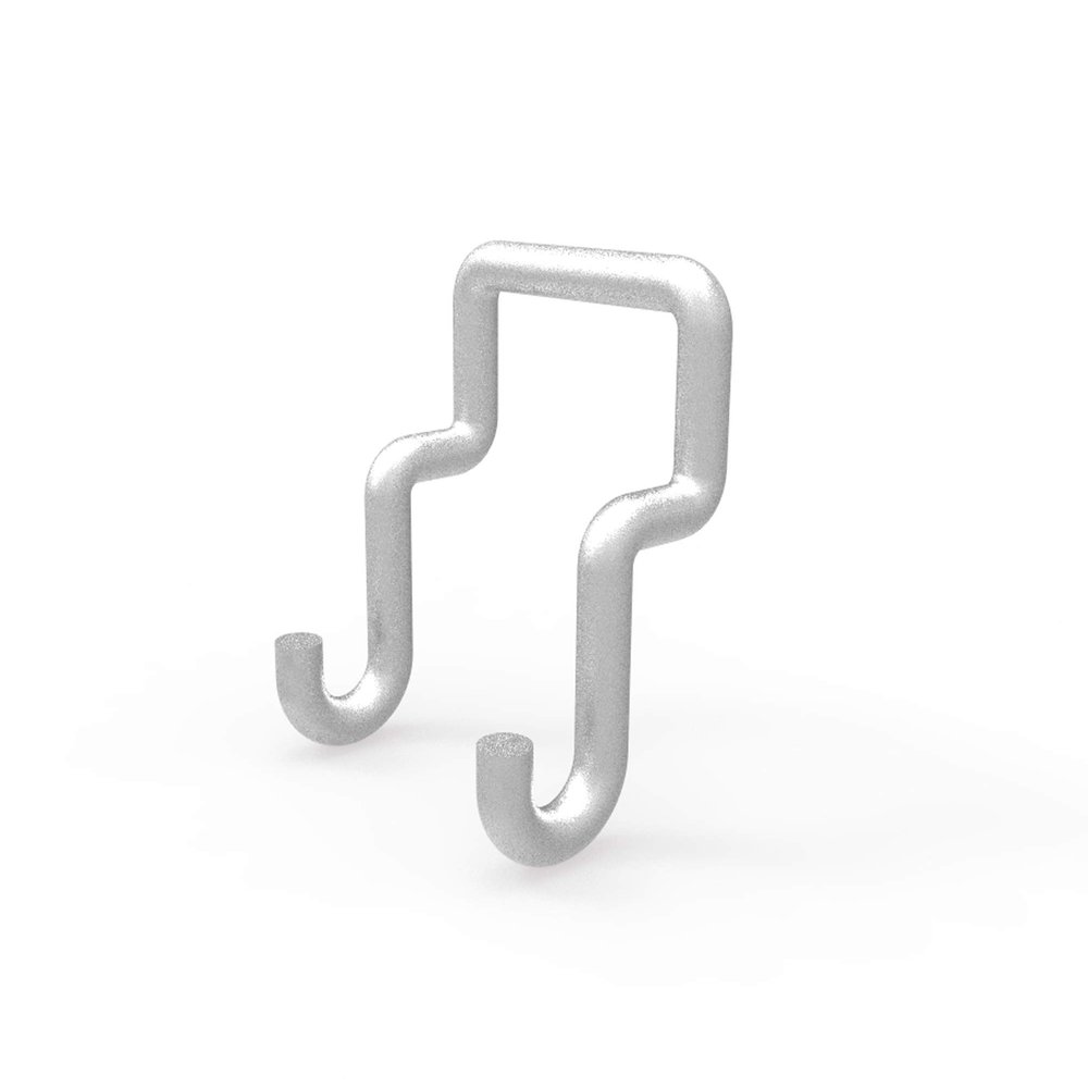 FixtureDisplays Pegwall Slatwall Hook, 1" Wide x 0.9" High x 0.5" Deep, Small Metal Hook 18529-SNL Listing