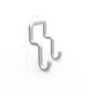 FixtureDisplays Pegwall Slatwall Hook, 1" Wide x 0.9" High x 0.5" Deep, Small Metal Hook 18529-SNL Listing view 2