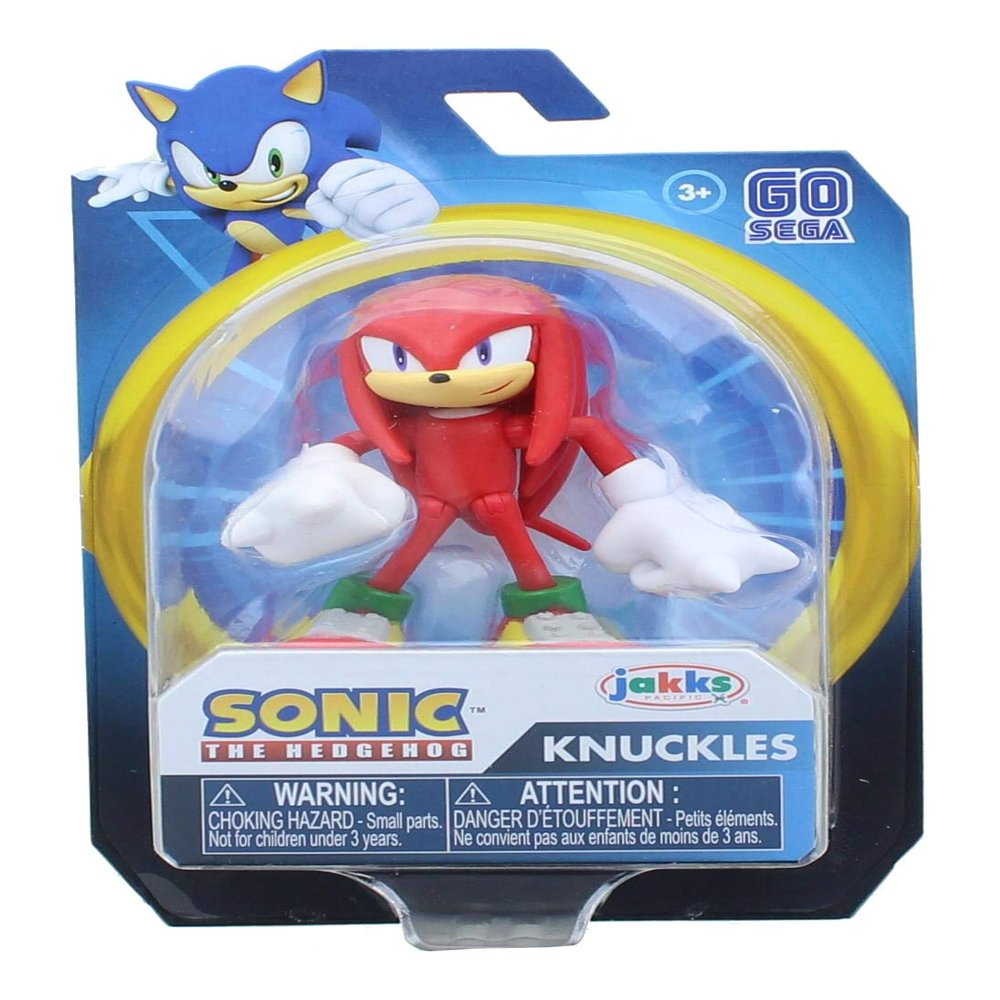 JAKKS Pacific Sonic The Hedgehog Action Figure 2.5 Inch Knuckles Collectible Toy
