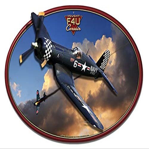 3-D Corsair F4U Plasma Metal Sign 19 Inch by 13 Inch.