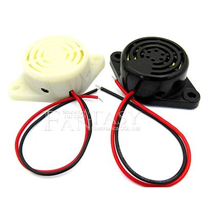1PCS SFM-27 DC 3-24V 90DB Black White Beep Alarm Electronic Buzzer Sounder Continuous Sound