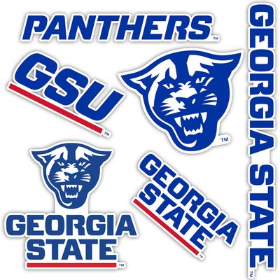 Desert Cactus Georgia State University Sticker Panthers GSU Sticker Vinyl Decals Laptop Water Bottle Car Scrapbook T2 (Type 2)