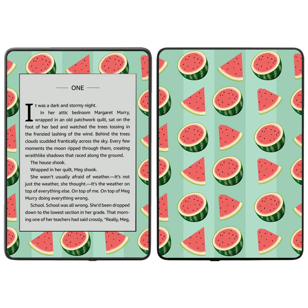 MightySkins Skin Compatible with Amazon Kindle Paperwhite 2018 (Waterproof Model) - Watermelon Patch | Protective, Durable, and Unique Vinyl Decal wrap Cover | Easy to Apply, Remove| Made in The USA