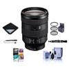 Sony FE 24-105mm f/4 G OSS E-Mount Lens - Bundle W/77mm Filter Kit, Lens Wrap, Cleaning Kit, , Capleash, PC Software Package view 1
