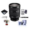 Sony FE 24-105mm f/4 G OSS E-Mount Lens - Bundle w/77mm Filter Kit, Lens Wrap, Cleaning Kit, , Capleash, Mac Software Package view 1