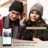 ASIILOVI Bluetooth Beanie, Double-Layer Wool Lining Bluetooth Hat Beanie with Pom Pom for Women/Teen Girls/Family, 20hrs Playing, Gift Packaging for Christmas Stocking Stuffers Thanksgiving (03-Red) view 2