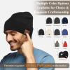 ASIILOVI Bluetooth Beanie, Double-Layer Wool Lining Bluetooth Hat Beanie with Pom Pom for Women/Teen Girls/Family, 20hrs Playing, Gift Packaging for Christmas Stocking Stuffers Thanksgiving (03-Red) view 3