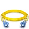 10Gtek Fiber Patch Cable - SC to SC OS2 10Gb/Gigabit Singlemode Jumper Duplex 9/125 LSZH Fiber Optic Cord, Yellow, 2-Meter(6.6-ft) view 1