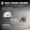 BLACK DIAMOND Half Dome Rock Climbing Safety Helmet | Adjustable Fit | Lightweight & Durable | Ventilated Protection | Rain | Medium/Large view 2