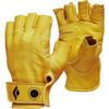 BLACK DIAMOND Stone Gloves | Goat Leather Construction | Durable Fingerless Gloves | Comfortable Fit for Aid Climbing, Belaying, & Rappelling | Natural | Extra Large view 1