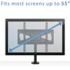 Mount-It! Bolt Down TV Stand | Heavy Duty Swivel Table Top TV Mount for Screens 32" - 55" | Desktop TV VESA Mount with Swivel | Steel, Black view 4
