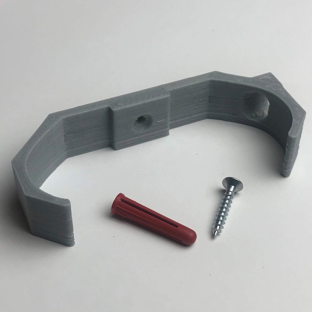 3D Cabin Wall Bracket 2 Leg Compatible with Google Home Mini - Grey