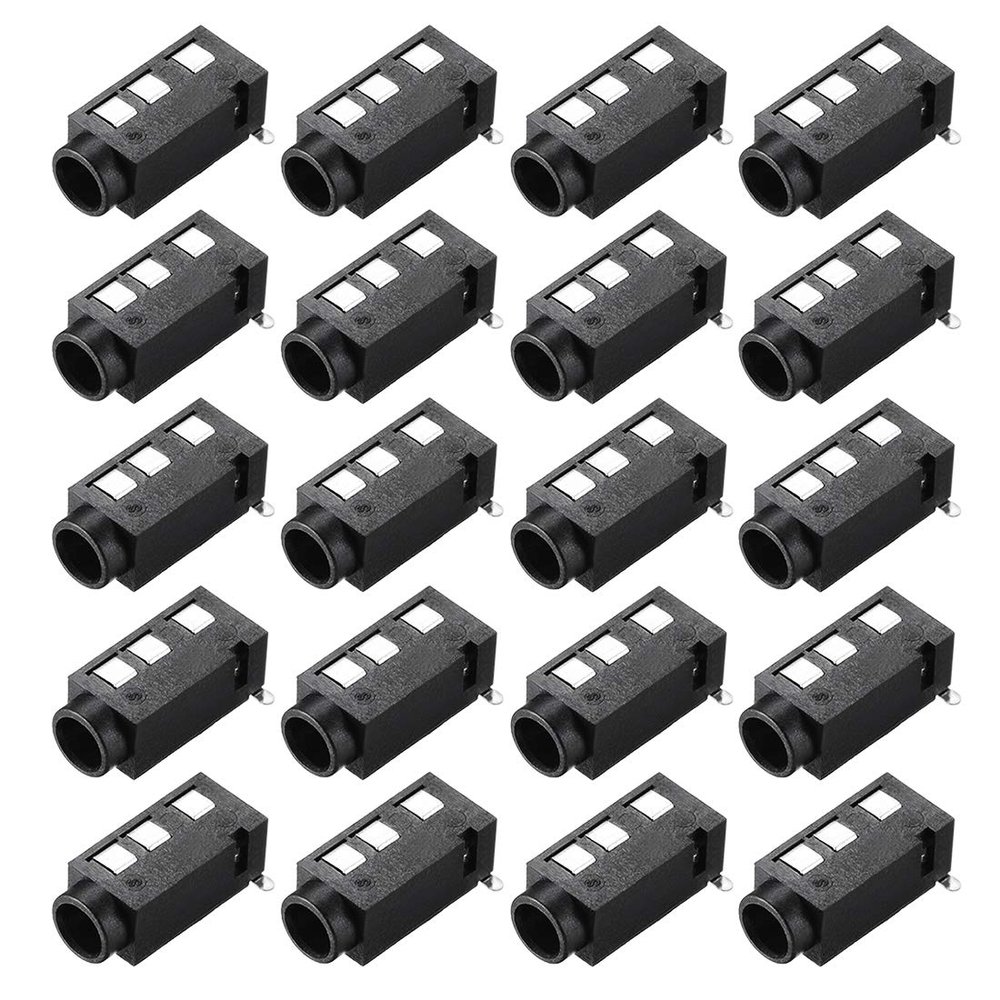 uxcell 3.5 mm Audio Jack Connector PCB Mount Female Socket 4 Pin PJ-320D 20pcs