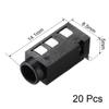 uxcell 3.5 mm Audio Jack Connector PCB Mount Female Socket 4 Pin PJ-320D 20pcs view 2