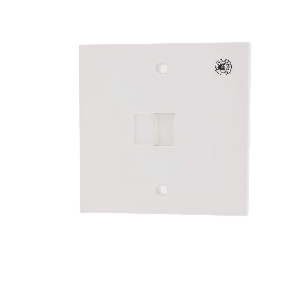 Aexit White Plastic Wall Plates Housing 6P6C Female Socket Telephone Wall Blank Wall Plates Face Plate