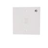 Aexit White Plastic Wall Plates Housing 6P6C Female Socket Telephone Wall Blank Wall Plates Face Plate view 1