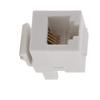Aexit White RJ11 Distribution 6P4C Headset Telephone Module keyston-e Wall Plates & Connectors Jack Socket view 1