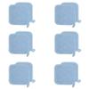 Arkwright Pot Holders for Kitchen - Heat Resistant Square Hot Pads Set of 12, Professional Grade Washable Cotton Coaster for Oven, Cooking and Baking, 7 x 7 in, Blue view 1