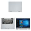 Decalrus - Protective Decal for Dell Inspiron i7586 / 7586 (15.6" Screen) Laptop Silver Carbon Fiber Skin case Cover wrap CFdellInspiron15_I7586Silver view 1