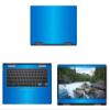 Decalrus - Protective Decal for Dell ChromeBook C7486 (14" Screen) Laptop LITE Blue Texture Brushed Aluminum Skin case Cover wrap BAdellChrmbk14_C7486LiteBlue view 1