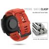NotoCity for Garmin Instinct Band, Soft Silicone Replacement Watch Strap Compatible with Garmin Instinct 2/ Solar/Tactical(Flame Red) view 3