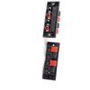 Aexit 2pcs Red Cables & Interconnects Black 4 Position Cable Wire Clip Socket Power Cables Speaker Terminal view 1