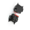 Aexit Black Red Cables & Interconnects Push in Type 4 Way 4Pins Speaker Terminal Board Power Cables 2 Pcs view 1