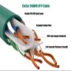 CableLeader 10ft Cat5e UTP Ethernet Network Patch Cable Snagless 24AWG Bare Copper, Gold-Plated RJ45, Gigabit Ethernet, 350 MHz, Professional Network Cable, Green view 3