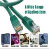 CableLeader 10ft Cat5e UTP Ethernet Network Patch Cable Snagless 24AWG Bare Copper, Gold-Plated RJ45, Gigabit Ethernet, 350 MHz, Professional Network Cable, Green view 4