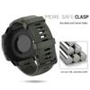 NotoCity for Garmin Instinct Band, Soft Silicone Replacement Watch Strap Compatible with Garmin Instinct 2/ Solar/Tactical(Army Green) view 3