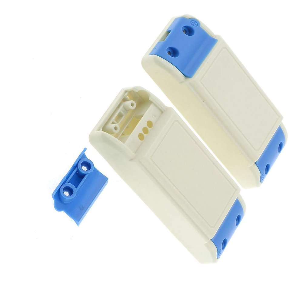 Aexit 2 x Power Protection Beige Blue Plastic Shell Case CX-304 for LED Driver Uninterrupted Power Supply (UPS) Power Supply