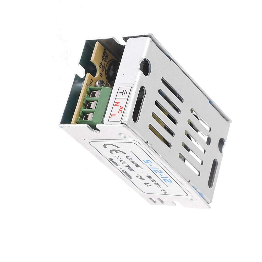 Aexit AC 110/220V Power Protection to 12VDC 1A 12W LED Light Lamp Switch Uninterrupted Power Supply (UPS) Power Supply