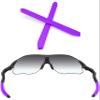 ToughAsNails Purple Replacement Earsocks for Oakley EV-Zero Range/Path/Pitch/Stride/Blades/Ascend/Swift Sunglasses view 1