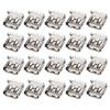 uxcell PCB USB Connector Type-A 2.0 Female Jack 90 Degree Horizontal Insert 20pcs view 1