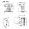 uxcell PCB USB Connector Type-A 2.0 Female Jack 90 Degree Horizontal Insert 20pcs view 4